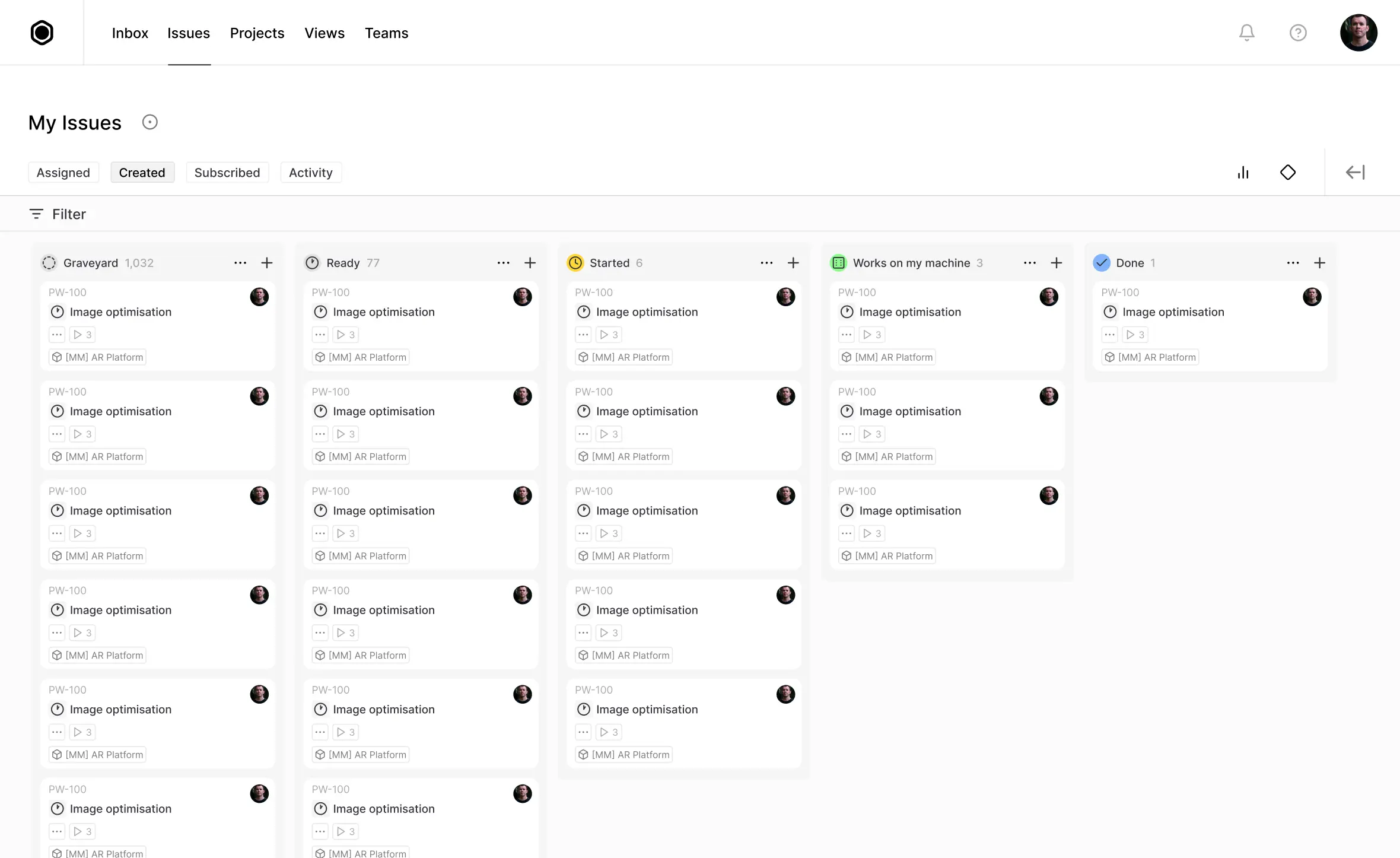 ReEngage customer follow-up dashboard